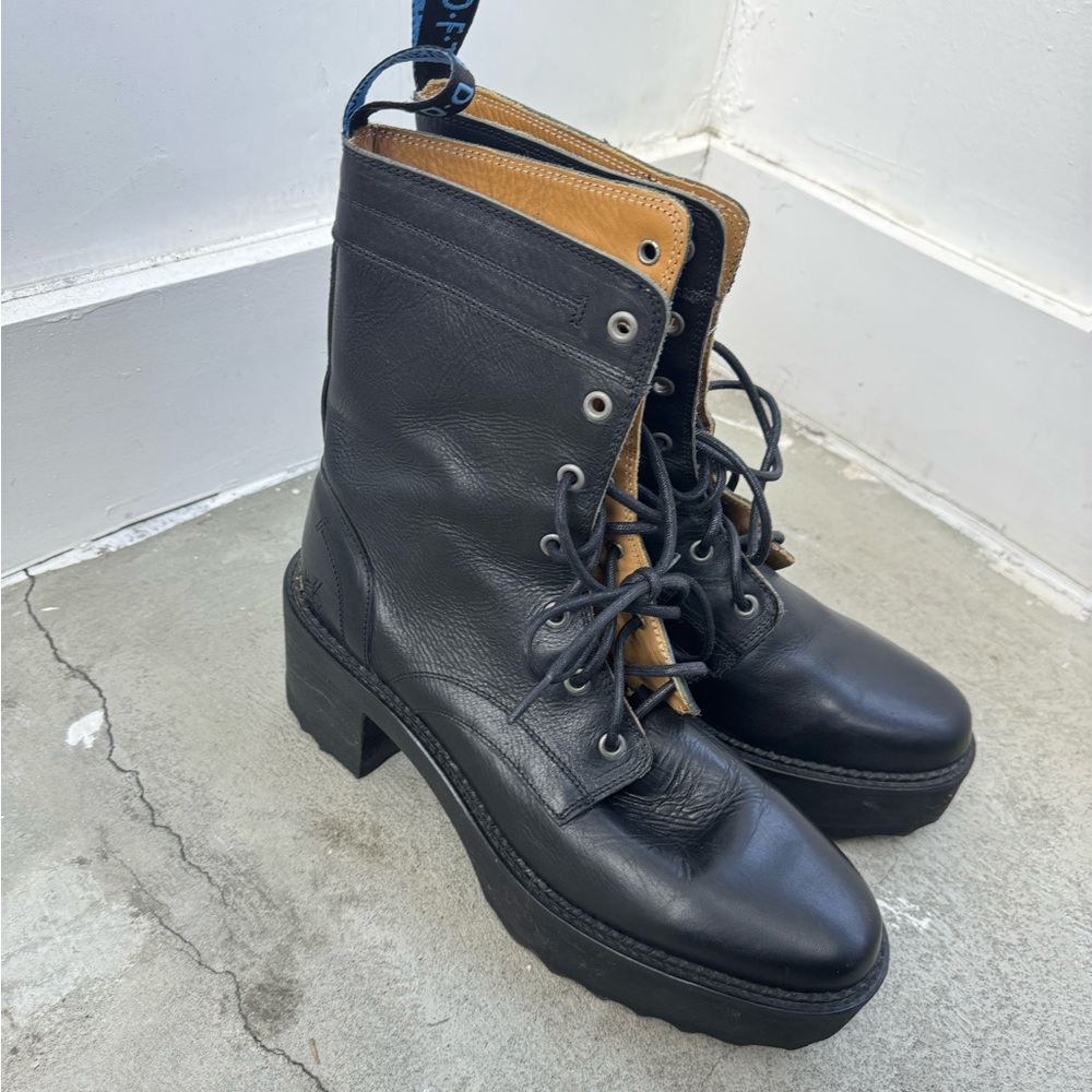 John Fluevog Black lace up boots - sz 11